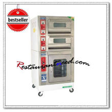 K707 Mini Type 2 Layer 2 Tray Spray Painted Electrical Deck Forno de cozimento com Proofer